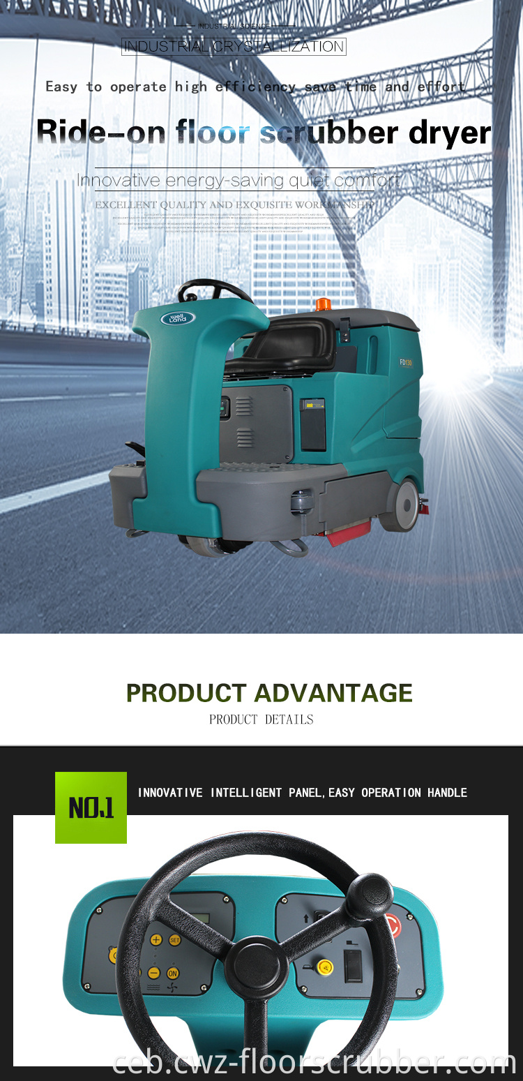 Battery power driving type nga floor Cleaning machine